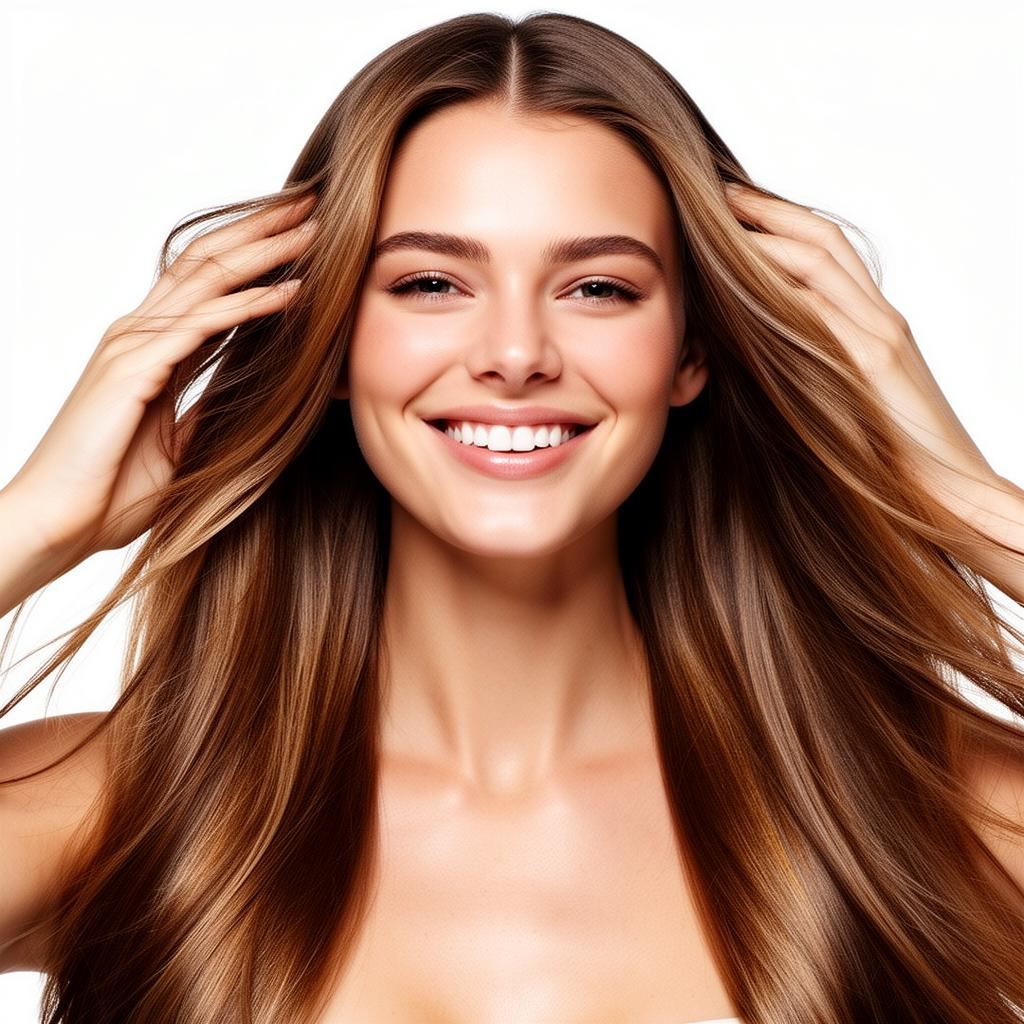Mulher feliz com cabelo saudavel - tratamento capilar feminino em Indaiatuba